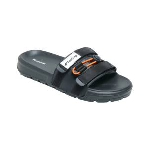 Sandal Slide Foxi Black Orange