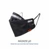 Masker kain 3D V2 Footstep Premium Maya 3ply - Waterproof