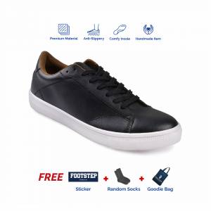 Sepatu Sneakers Smith Black Original Shoes